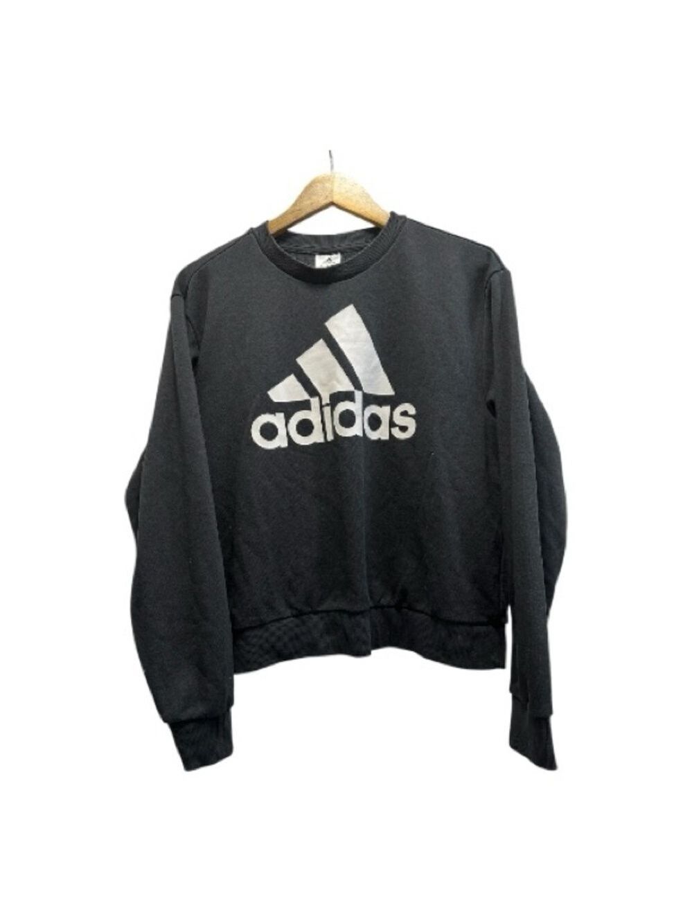 Adidas Logo Black Long Sleeve Sweatshirt - Picture 6 of 8